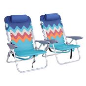 RRP £111.65 ALPHA CAMP Folding Beach Chair