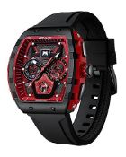 RRP £56.25 MEGALITH Mens Watches Black Sports Chronograph Wrist