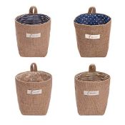 RRP £10.04 yiwoo 4 PCS Small Storage Baskets Wall-Hanging for