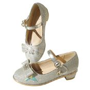 RRP £35.72 EIGHT KM Girls High Heel Dress Shoes Mary Jane Princess
