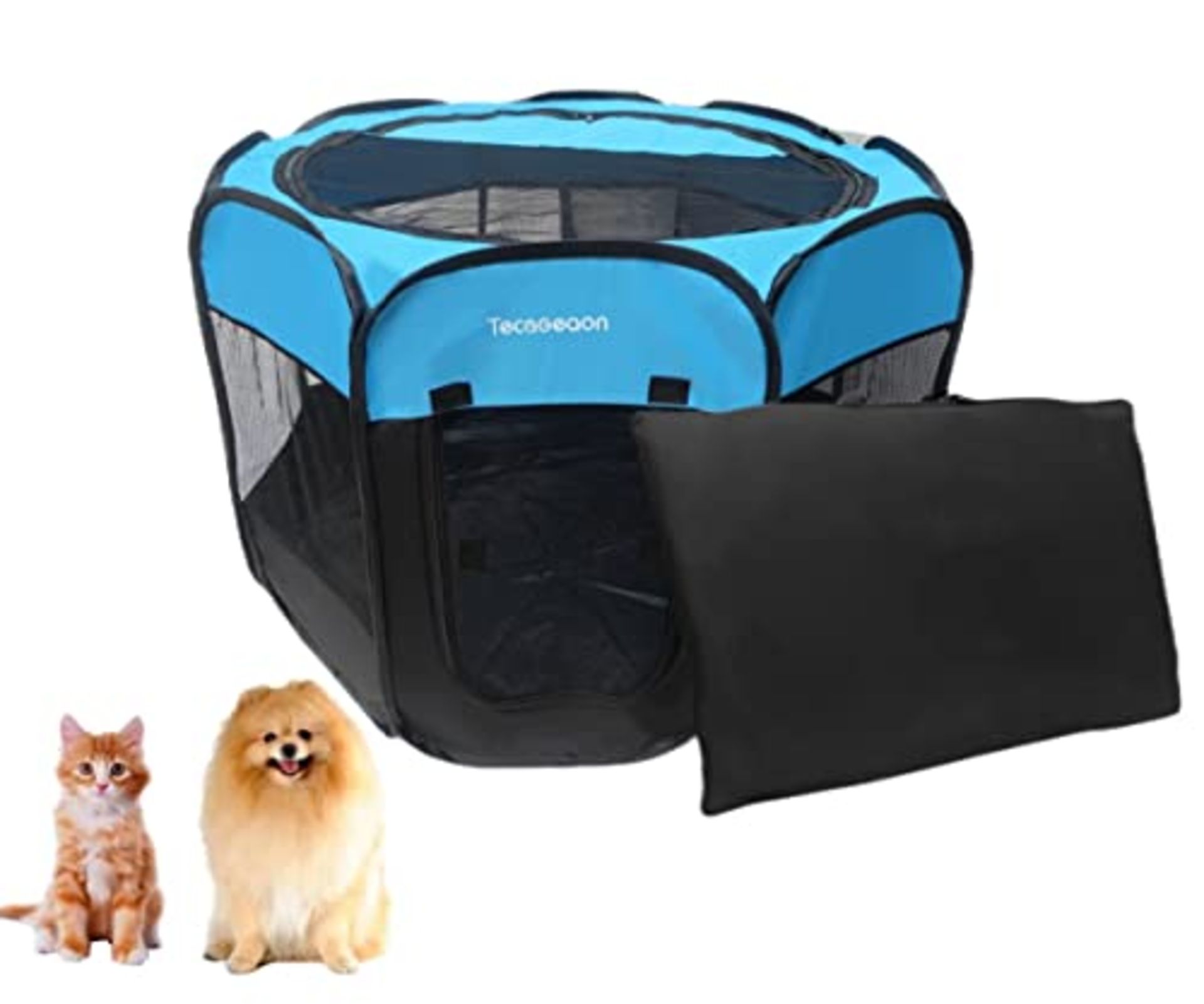 RRP £31.25 Tecageaon Portable Foldable Pet Playpen Exercise Pen