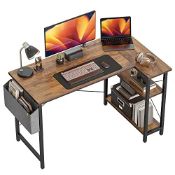 RRP £78.15 CubiCubi 100 cm Small L Shaped Computer Desk with Storage