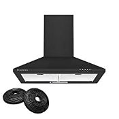 RRP £94.90 CIARRA CBCB6201 60cm Chimney Cooker Hood Class A with
