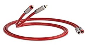 RRP £96.91 QED QE2453 Audio 40 Stereo Phono RCA Cable - Red 1m