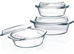 RRP £6.53 Glass Casserole Dish