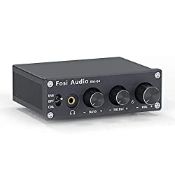 RRP £69.64 Fosi Audio Q4 Mini Stereo DAC & Headphone Amplifier
