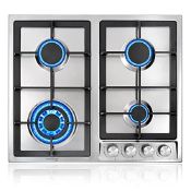 RRP £179.09 Gasland Chef GH60SF 60cm Built-in Gas Cooktop