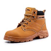 RRP £50.91 Black Hammer Mens Leather Safety Boots Steel Toe Cap