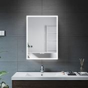 RRP £251.24 ELEGANT Bathroom Mirror Cabinets Stainless Steel Modern