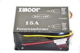 RRP £19.39 XINCOL 15A 180W Truck Car Power Supply DC 24V to 12V