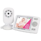 RRP £58.05 Baby Monitor with Camera and Audio 3.5'' HD Screen Baby Monitor - 2 Way Talk