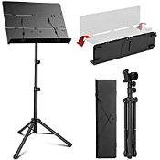 RRP £27.90 CAHAYA Sheet Music Stand Matte Black Material Not Easy