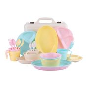 RRP £26.79 25Pcs Camping Dinner Sets for 4 People
