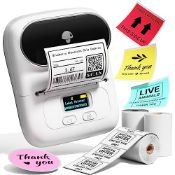 RRP £68.77 Phomemo M110 Label Maker Machine with 3Rolls Paper