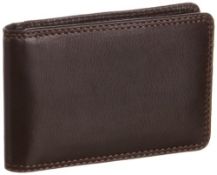 RRP £16.74 Visconti Men's Nelson Travel Card, Card Holder Chocolate