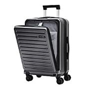 RRP £100.59 TydeCkare 20 Inch Carrry On Luggage with Front Zipper Pocket