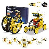 RRP £18.97 OMWay STEM 12-in-1 Solar Robot Toys
