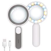 RRP £10.04 Taipow Magnifying Glass with 21 LED Lights