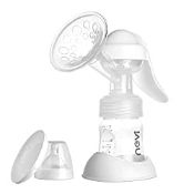 RRP £15.57 NCVI Manual Breast Pump with Milk Bottle