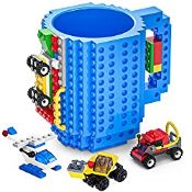 RRP £14.46 DAYMOO Build-On Brick Mug Set.Funny Mugs Gifts Compatible with Lego