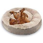 RRP £44.65 ANWA Dog Donut Bed Calming Bed Donut Round