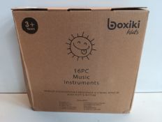 RRP £28.19 Boxiki kids Wooden Musical Instrument Set (16 PCS) for 3+ Years Toddlers