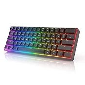 RRP £72.57 HK GAMING GK61 Mechanical Gaming Keyboard 60 Percent