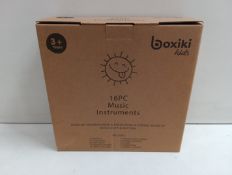 RRP £28.19 Boxiki kids Wooden Musical Instrument Set (16 PCS) for 3+ Years Toddlers