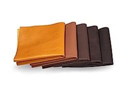 RRP £48.99 Leather Scraps - Pieces of Leather in Brown Ideal for Craft Works