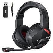 RRP £51.35 BINNUNE Wireless Gaming Headset with Microphone for PC PS4 PS5 PlayStation 4 5