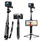 RRP £32.62 AuyKoo Upgraded Selfie Stick for GoPro with Aluminum Alloy Tripod