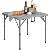 RRP £63.36 HollyHOME Folding Table Dining Table Camping Table 2.8FT/87cm