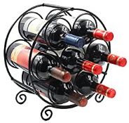 RRP £17.85 EasyPAG Metal 7 Bottles Wine Rack