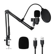 RRP £33.49 EBXYA USB Streaming Podcast PC Microphone USB Microphone