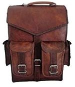 RRP £44.65 Ajuny Mens Vintage Leather Laptop Backpack Shoulder