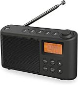 RRP £35.72 Radio DAB/DAB+ FM Radio Portable Digital Radio Mains