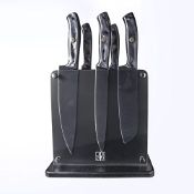 RRP £44.65 EUNA Universal Knife Holder Knife Block Magnetic Acacia