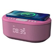 RRP £44.65 Bedside Alarm Clock Radio Non Ticking with USB Charger