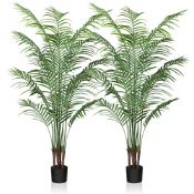 RRP £106.44 CROSOFMI Artificial Areca Palm Tree 150CM Fake Tropical Palm Plant