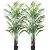 RRP £122.32 CROSOFMI Artificial Plants Areca Palm 170cm Fake Tropical