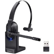 RRP £58.83 EKSA H5 Bluetooth Headset with Microphone AI-Powered ENC