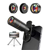 RRP £40.21 Phone Camera Lens Kit 4 in 1