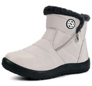 RRP £39.46 Gaatpot Women Winter Warm Snow Boots Ladies Slip On