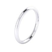 RRP £35.74 Unisex Sterling Silver 2mm Super Heavy Court Shape Polished Wedding Ring (T)
