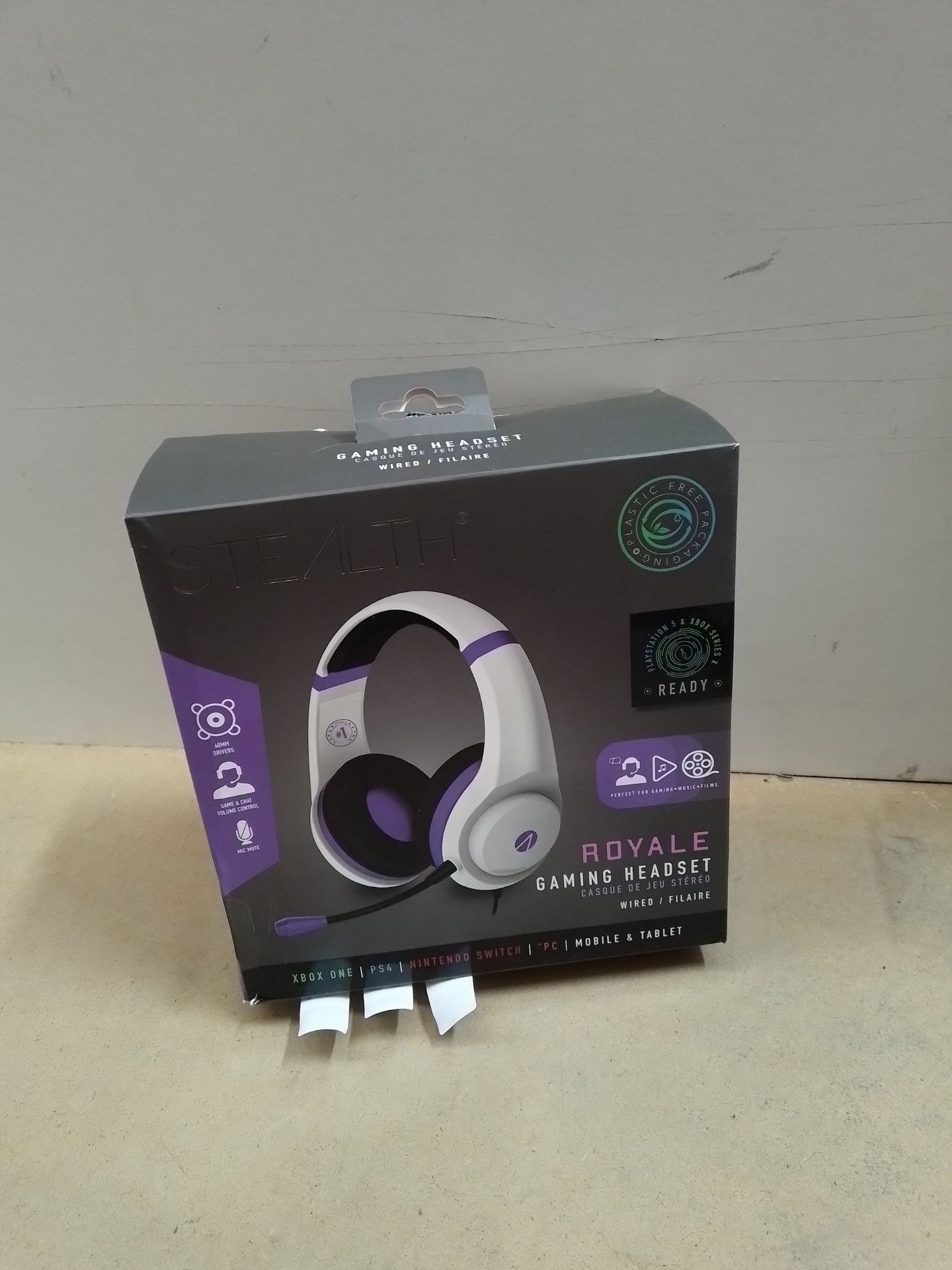 RRP £14.50 STEALTH Royale Over Ear Gaming Headset compatible with PS4/PS5 - Image 3 of 4