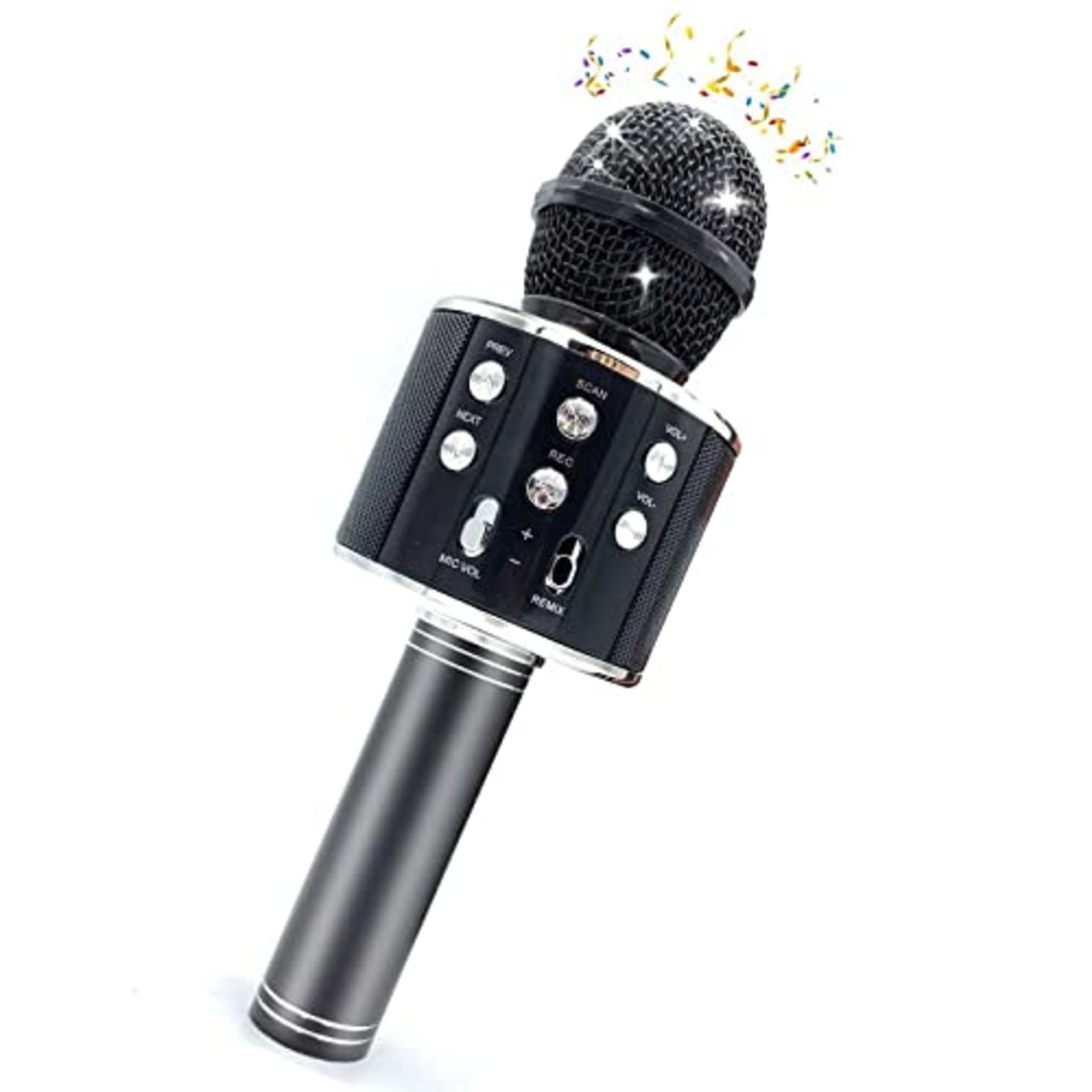 RRP £11.90 Tikimoon Karaoke Wireless Microphone for Kids Popular - Image 2 of 4