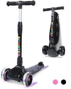 RRP £48.00 LOL-FUN 3 Wheel Toddler Scooter for Kids Ages 3 4 5 6 Years Old Boys Girls