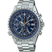 RRP £142.48 Casio Men's Chronograph Quartz Watch with Stainless Steel Strap EF-527D-2AVUEF