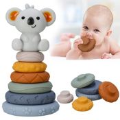 RRP £8.47 Bestomrogh 7Pcs Stacking & Nesting Baby Toys