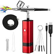 RRP £96.47 Cordless Airbrush Kit with Compressor